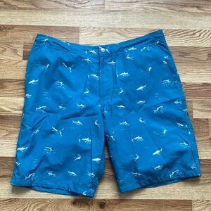 Bonobos 9” swim trunks shorts sharks scuba diver